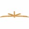 Ekena Millwork Alberta Rough Sawn Timber Gable Bracket, Western Red Cedar, 96"W x 28"H x 2"D x 4"F, 7/12 Pitch GBW096X28X0204ALB00RWR - alternate 4